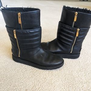 Uggs black leather